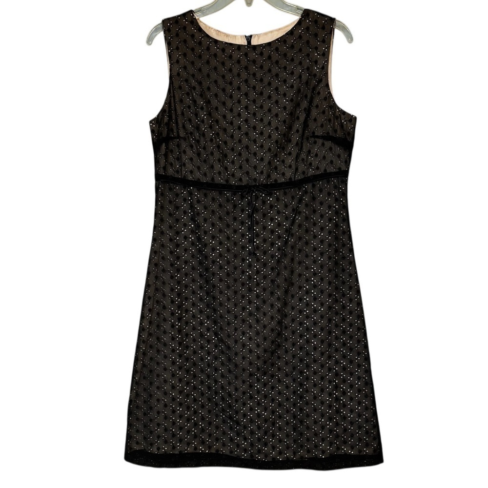 Vintage Maggy London Eyelit Lace Dress Sleeveless Sz 8